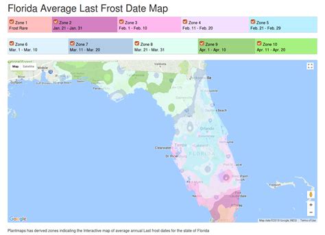 Last Frost Dates for FLORIDA - Ask The Green Genie