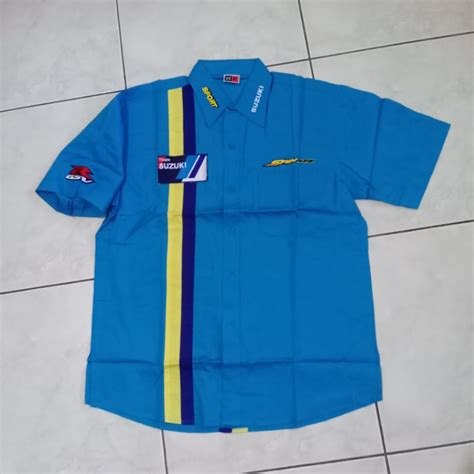 Jual Kemeja Baju Mekanik Otomotif Suzuki Spin Team Suzuki GSV R Free