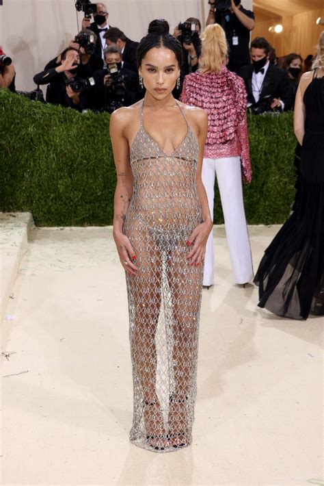 Zoe Kravitz Flaunts Her Nude Body In A See Through Dress Photos