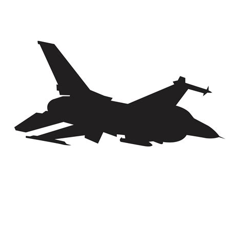 f16 jet fighter silhouette vector design 7607587 Vector Art at Vecteezy