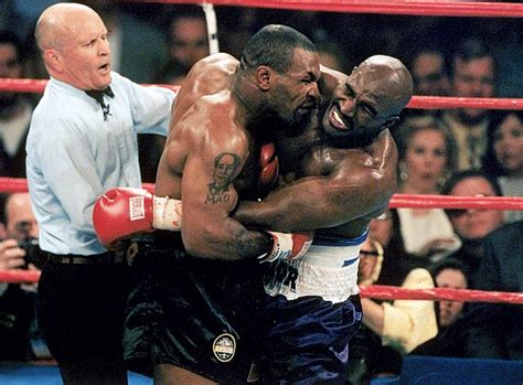 Mike Tyson Evander Holyfield Rehash Infamous Ear Bite On Fox Tv