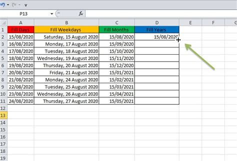 Cara Membuat Hari Dan Tanggal Otomatis Di Excel