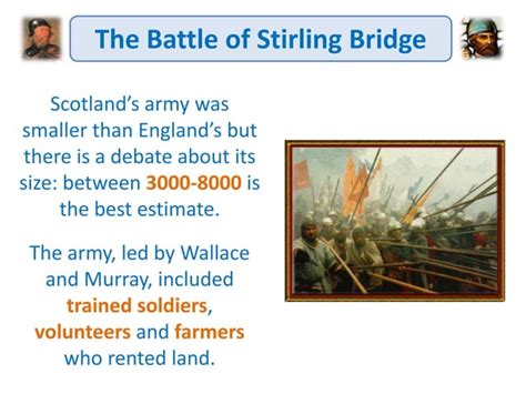 Scottish Wars Of Independence The Battle Of Stirling Bridge Ppt