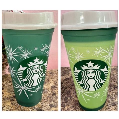 Starbucks Kitchen Starbucks 223 Colorchanging Plastic Reusable Hot