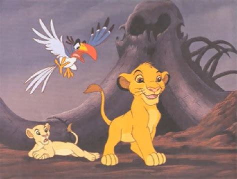 Simba And Nala Elephant Graveyard