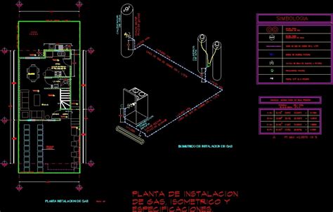 Project Of Gas Installation In A Housing Dwg Full Project For Autocad • Designs Cad