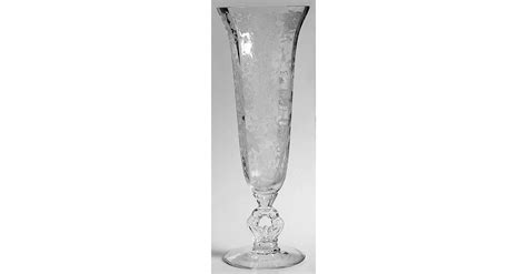 Wildflower Clear 12 Keyhole Stem Footed Vase By Cambridge Replacements Ltd