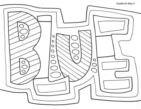 Colors Coloring pages - CLASSROOM DOODLES