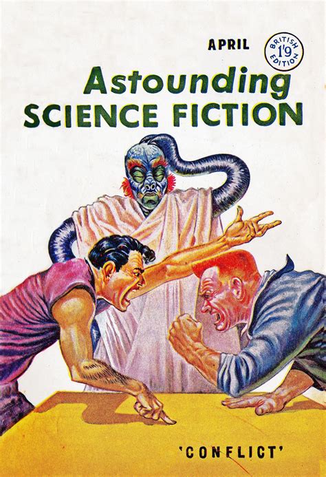 Astounding Science Fiction April Cover Art By Kelly Freas