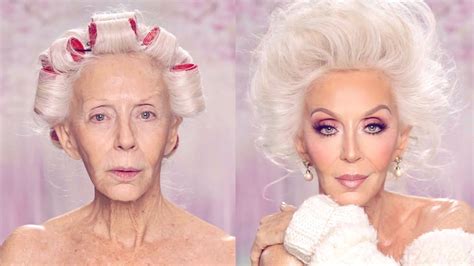 Old Lady Makeup Transformation Purple Hair | Makeupview.co