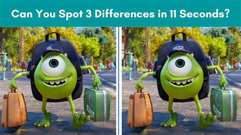 Spot The Difference Can You Spot 3 Differences Within 11 Seconds