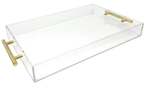 Wholesale Custom Clear Acrylic Tray With Handle China Acrylic Tray