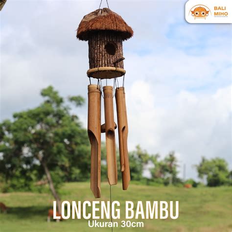 Jual Lonceng Angin Motif Ranting Pohon Gantungan Bambu Genta Angin