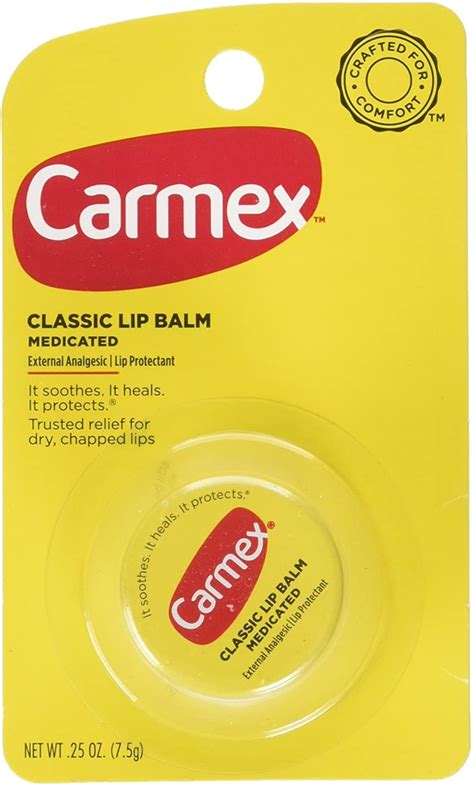 Carmex Classic Lip Balm Medicated 0 25 Oz Pack Of 4