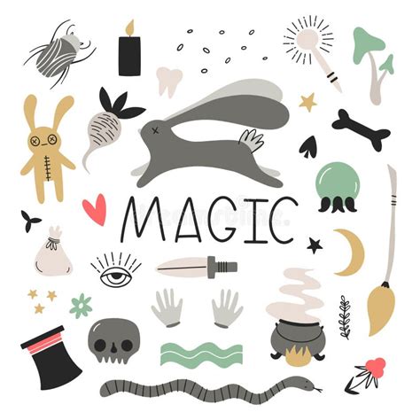 Magic. Vector Set of Elements and Symbols for Your Design. Isolates in ...