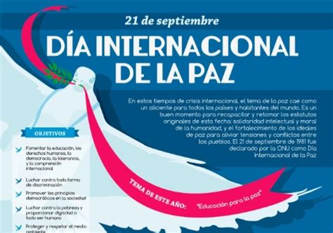 Día Internacional De La Paz Infografía