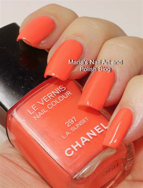 Marias Nail Art And Polish Blog Chanel La Sunset 297 Robertson