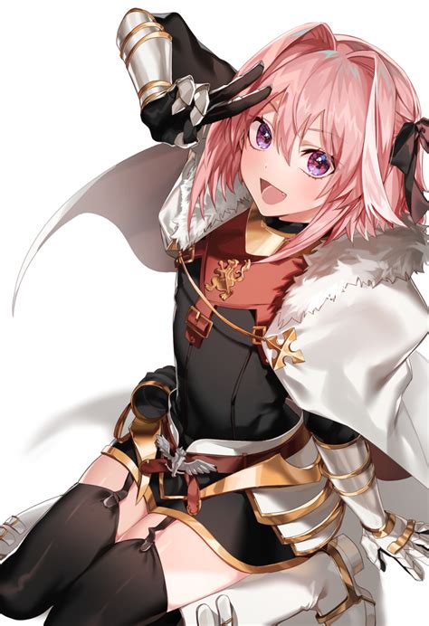 Safebooru 1boy D Absurdres Arm Support Arm Up Armor Astolfo Fate Bangs Black Bow Black