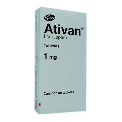 Ativan Tabletas Mg Pzas Walmart