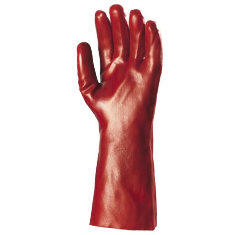 Gants Pvc Rouge Enduit Standard Cm Coverguard