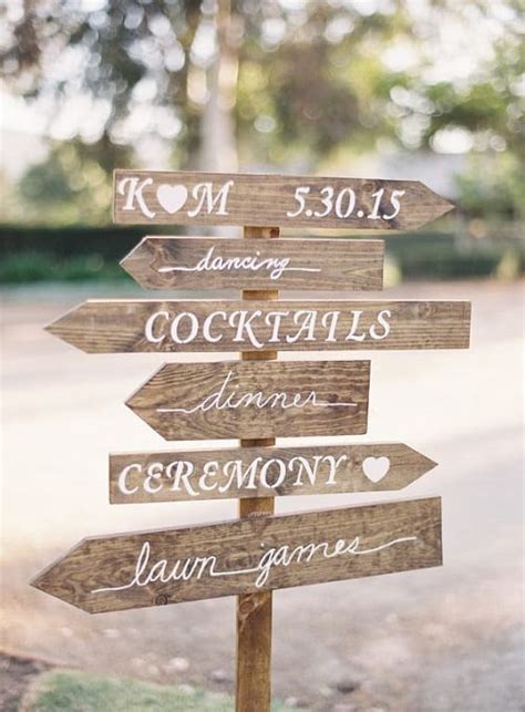 Unique Diy Wedding Signs