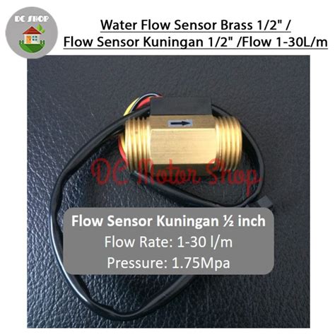 Jual Water Flow Sensor Brass Flow Sensor Kuningan Flow