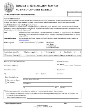 Fillable Online Admissions Uci Edurequest Infoindexrequest Information