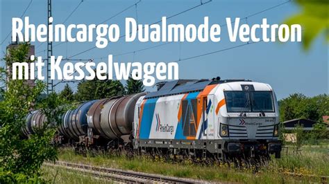 Rheincargo Dualmode Vectron Northrail mit Kesselwagen Ölzug für