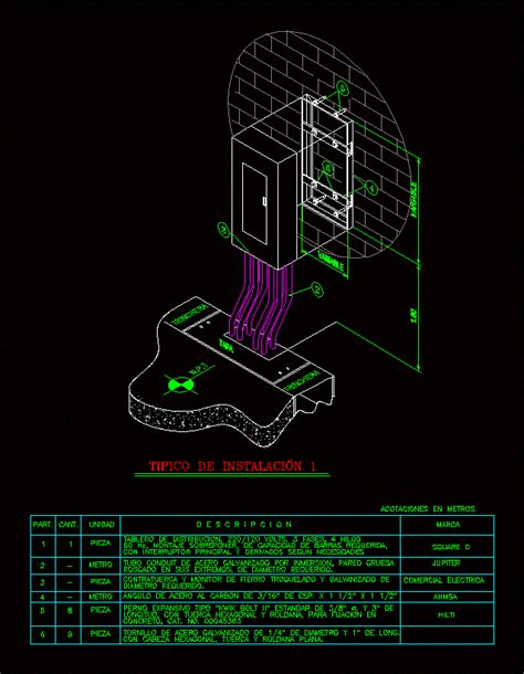 لوحة التوزيع في أوتوكاد مكتبة CAD