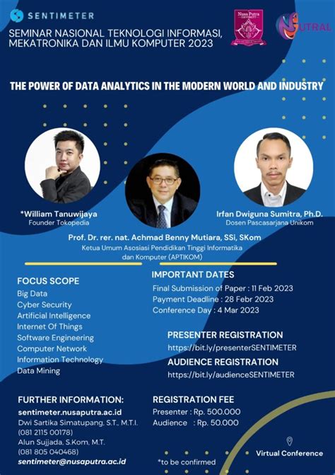 Sentimeter 2023 Seminar Nasional Teknologi Informasi Mekatronika