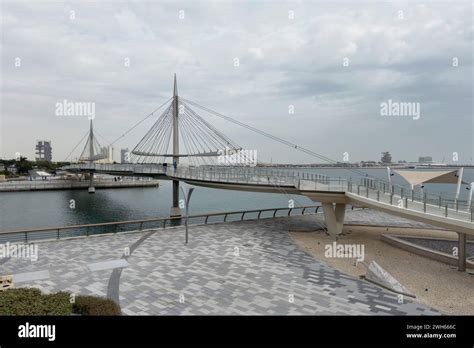 Lusail Bridge Qetaifan Island Lusail Boulevard Qatar Hanging Bridge