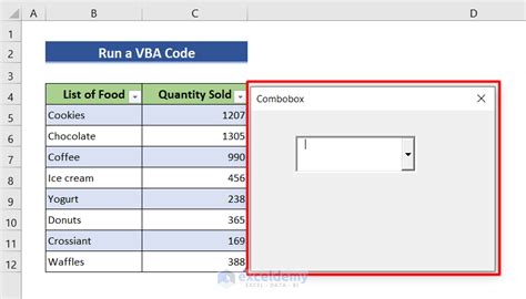 How To Select First Item From ComboBox Using VBA In Excel 5 Methods