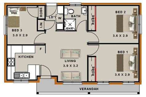 Floor Plan Low Cost Housing Floor Plan Low Budget Modern Bedroom