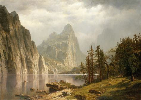 Merced River, Yosemite Valley by Albert Bierstadt | Paper Print | Met ...