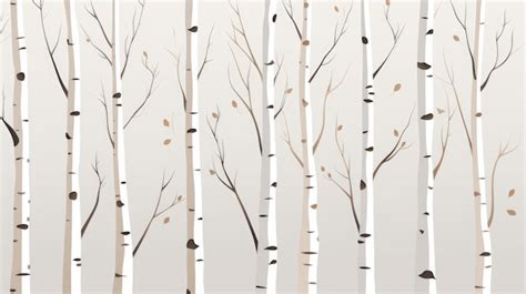 Premium AI Image | Sleek and minimalistic birch tree designs in a ...