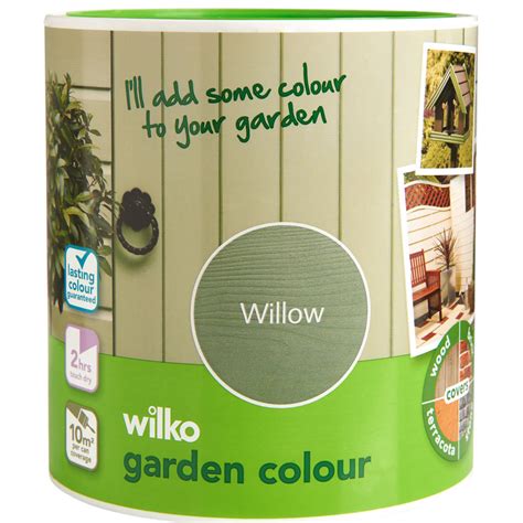 Wilko Garden Colour Willow Wood Paint 1l Wilko