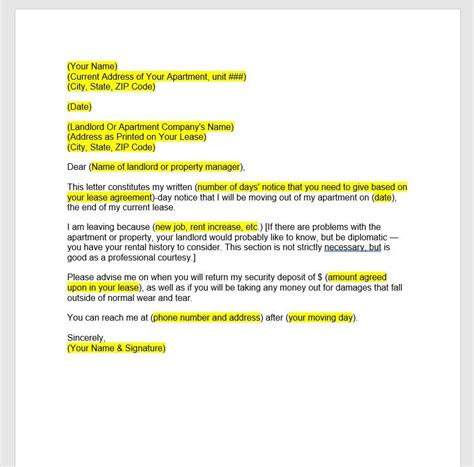 Lease Termination Letter Template, Lease Termination Letter, Lease ...