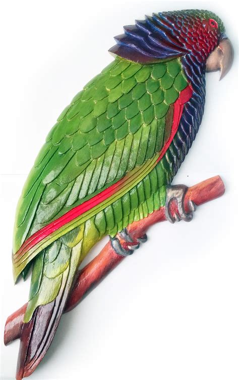 Sisserou Parrot Carving – Dominica Arts and Crafts Producers Association