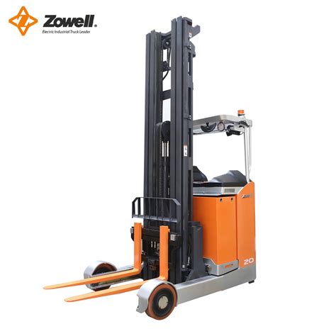 Zowell New Ac Frb Electric Heavy Duty Reach Truck Sit On Forklift