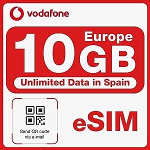 Vodafone E Sim Europe Sim Card Gb Data In Europe And Unlimited In