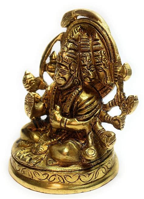 Buy Duke Art Emporium Brass Lord Panchmukhi Hanuman Sitting Brass