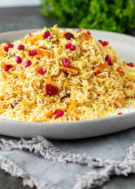 Persian Saffron Rice with Apricot + Video - Silk Road Recipes