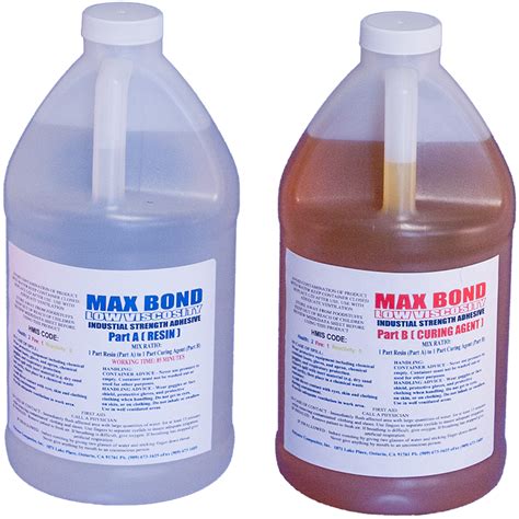 Max Bond Low Viscosity 2 Gallon Epoxy Fiberglassing Resin High Impact And Strength Marine