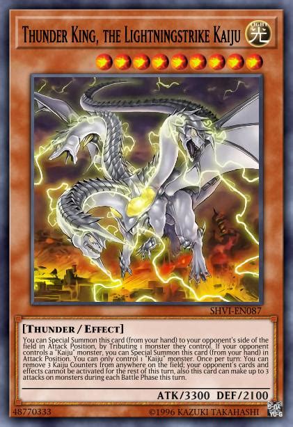 Thunder King The Lightningstrike Kaiju Yu Gi Oh Cards Out Of Games