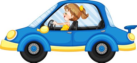 Blue Car Cartoon Vector Images (over 9,400)