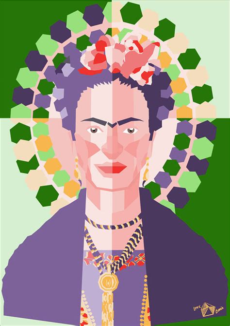 Frida Kahlo Vogue Retrato Geométrico I on Behance