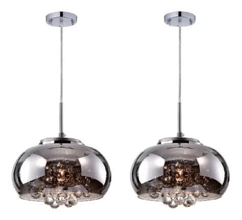 Lustre Pendente Cristal Legitimo Cromado 21cm Frete Grátis Elo7