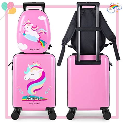 Unicorn Kids Suitcase Carry On Rolling Luggage Hard Shell Travel S