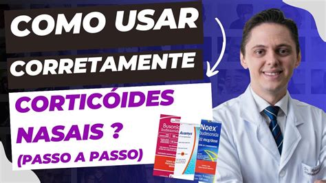 NOEX BUSONID AVAMYS Como Utilizar Corretamente O Corticoide