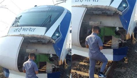 Vande Bharat Express Accident गुजरात में मवेशी टकराने के बाद आगे का